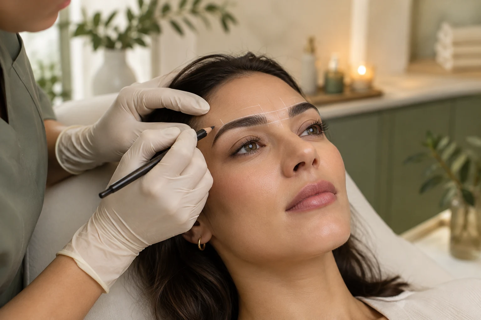 Illustrative microblading image